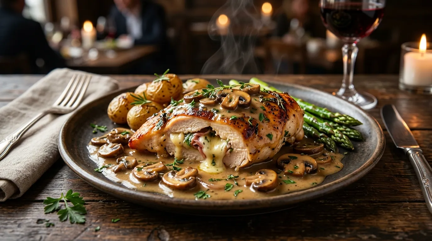 Stuffed Chicken Marsala