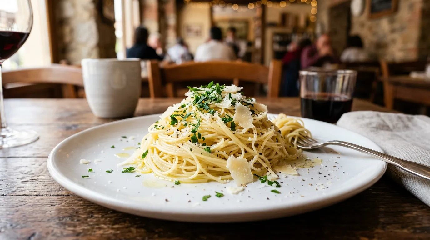 Olive Garden Angel Hair Pasta sides, sauces & extra dish prepared with thin delicate angel hair pasta lightest pasta shape