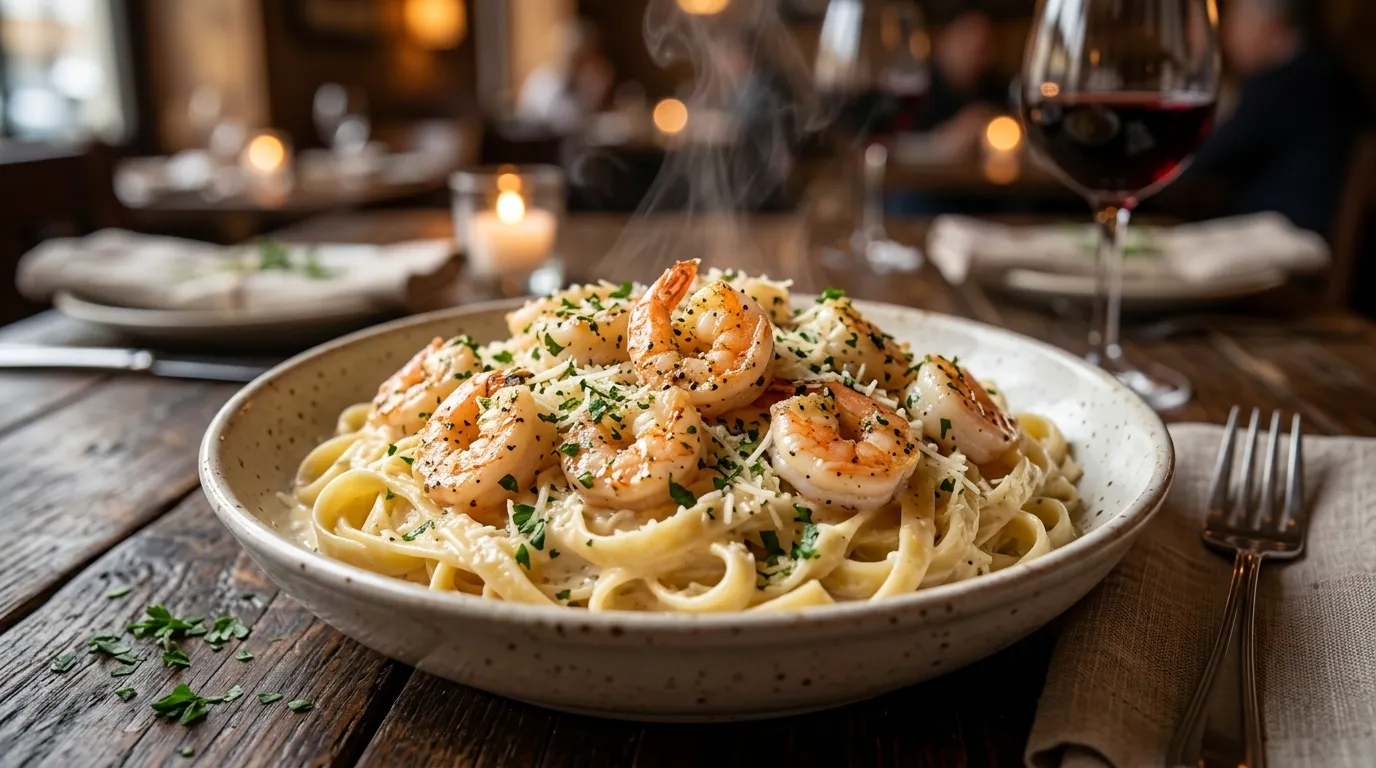 Shrimp Alfredo Family Pan Shrimp Alfredo Family Pan