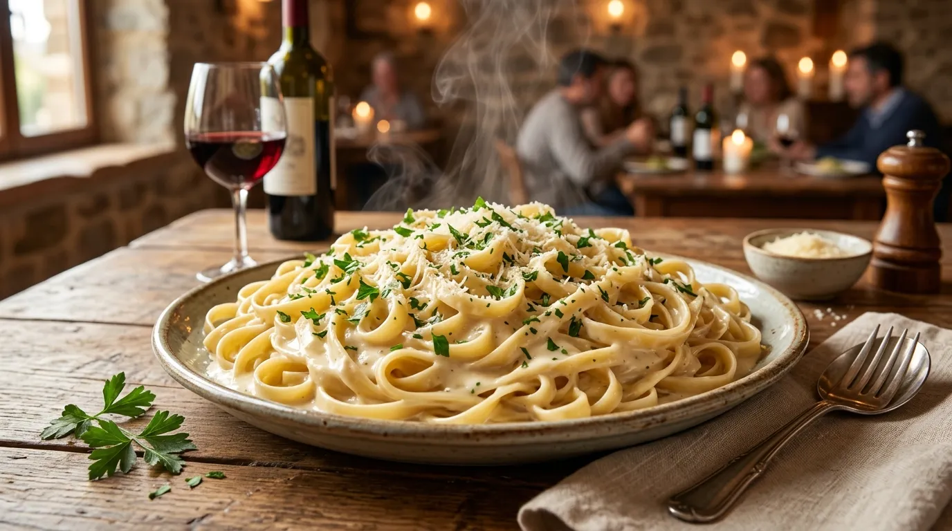 Fettuccine Alfredo (Serves 4 - 6) Fettuccine Alfredo (Serves 4 - 6)