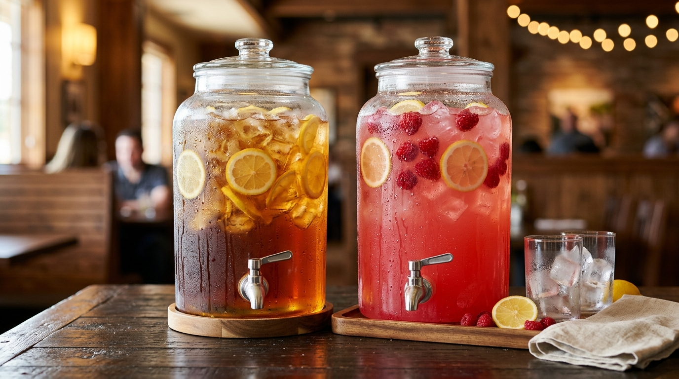 Gallon Iced Teas & Raspberry Lemonade Gallon Iced Teas & Raspberry Lemonade