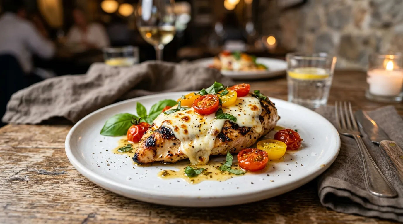 Olive Garden Grilled Chicken Margherita classic entrée dish