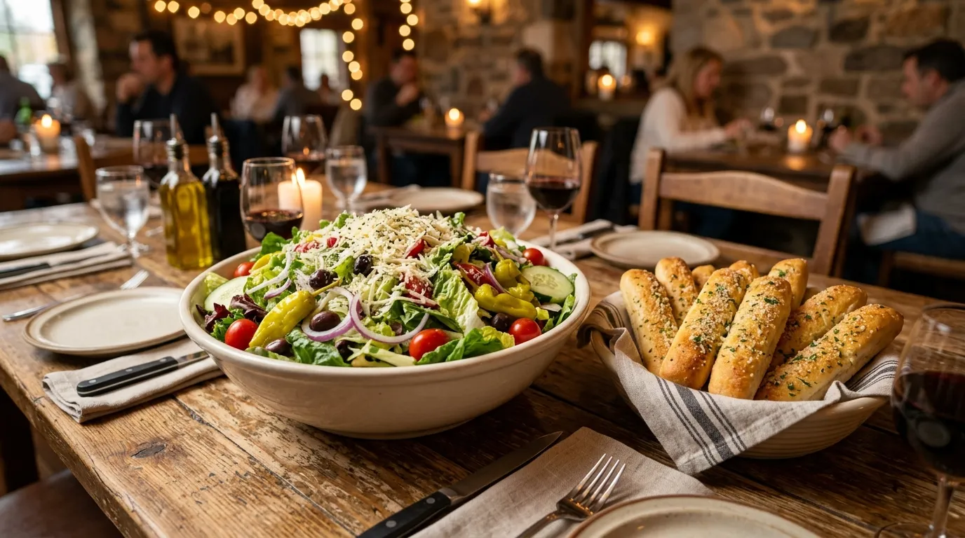 Our Famous Jumbo House Salad includes 12 Breadsticks (Serves 6) Our Famous Jumbo House Salad includes 12 Breadsticks (Serves 6)