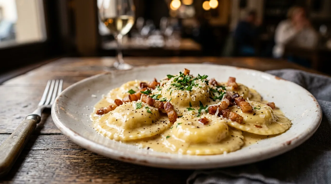 Ravioli Carbonara Ravioli Carbonara