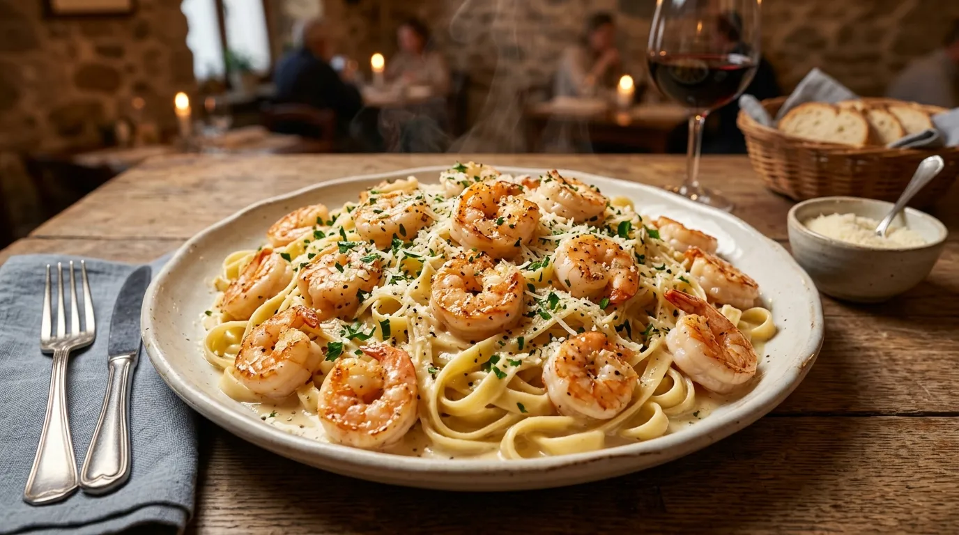 Shrimp Alfredo (Serves 4 - 6) Shrimp Alfredo (Serves 4 - 6)