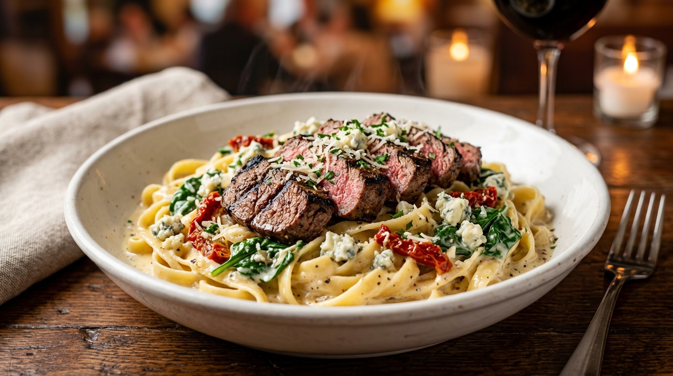 Steak Gorgonzola Alfredo Steak Gorgonzola Alfredo